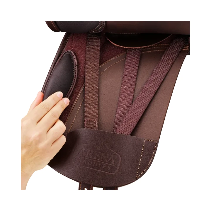 ArenaPonyDressageBrownUnderflap