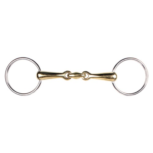 Snaffle bit double jointed German Argentan.jpg