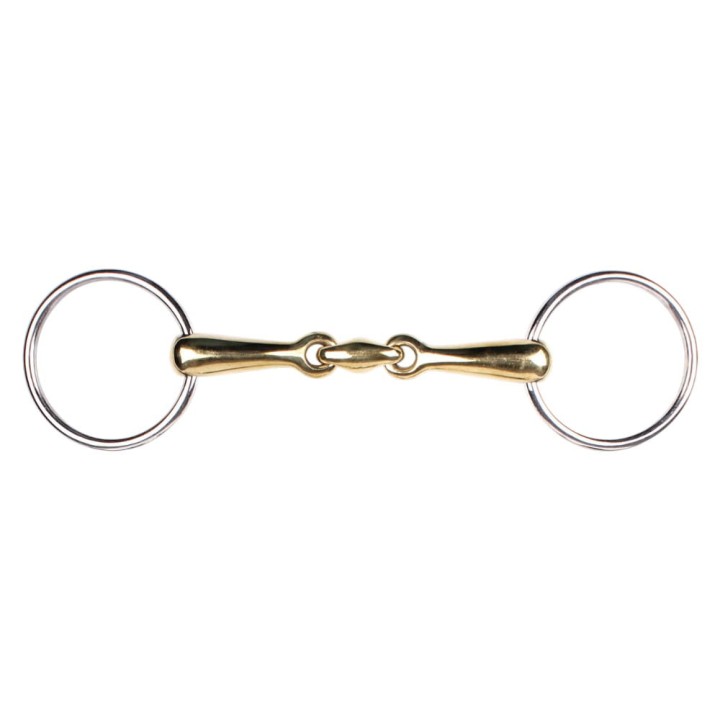 Snaffle bit double jointed German Argentan.jpg