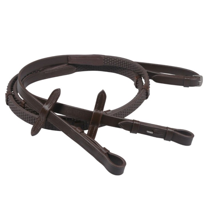 Rein rubber soft with stops brown.jpg